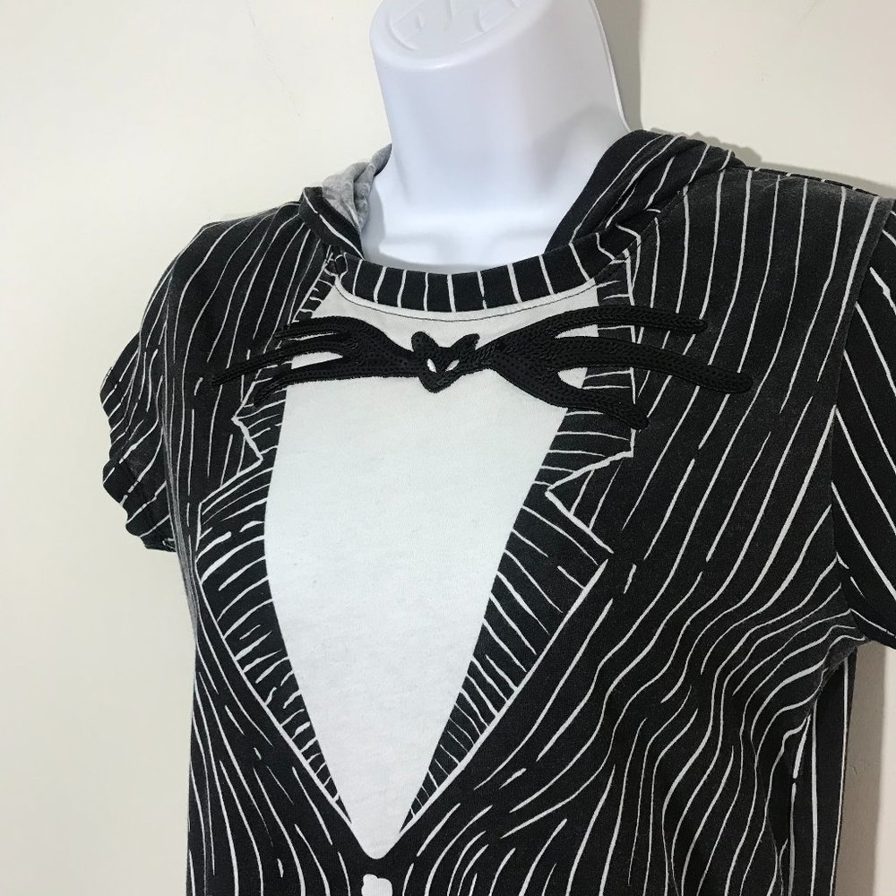 Disney Nightmare B4 Christmas Striped Hooded Shirt - Picture 3 of 7